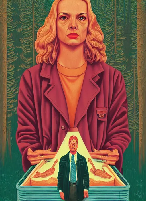 Image similar to Twin Peaks poster artwork by Casey Weldon