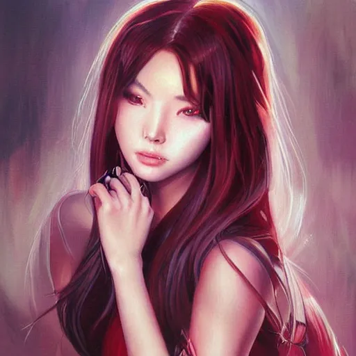 Image similar to a beautiful painting representative of the art style of artgerm