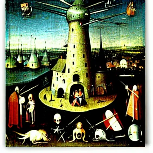 Image similar to russia by hieronymus bosch