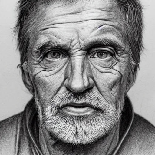 Drawing a portrait of an old man : r/learntodraw