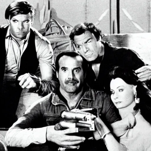 Image similar to film still of the 1984 tv show with the description 'When you cannot hire the A-Team, then your only hope is to settle for the B-Team'