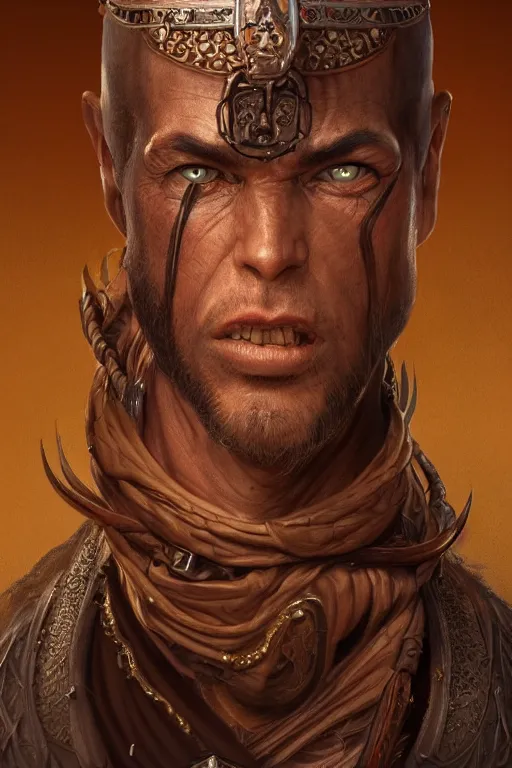 Image similar to ultra realistic illustration, a half man, half camel warrior from baldurs gate and diablo, intricate from baldurs gate, elegant, highly detailed, digital painting, artstation, concept art, smooth, sharp focus, illustration, art by artgerm and greg rutkowski and alphonse mucha