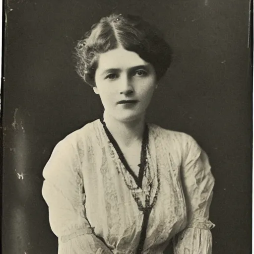 Image similar to early 1900s photograph of jessica rabitt