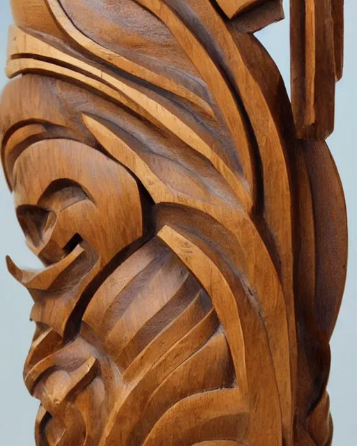 Image similar to wooden carving statue of an explosion, product picture, ebay listing thumbnail