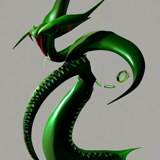 Prompt: rayquaza, artstation