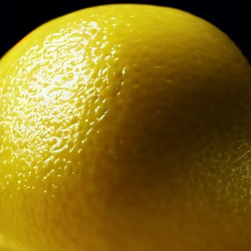 Image similar to an epic cinematic 8K HD movie shot of a close-up lemon