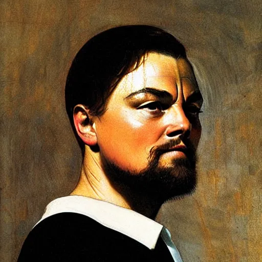 Prompt: leonardo dicaprio painted by velazquez