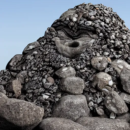 Prompt: mountain giant made of rocks 8 k