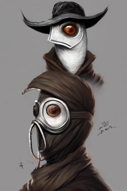 Image similar to a portrait of a plague doctor as a kiwi bird , made by Stanley Artgerm Lau, WLOP, Rossdraws, ArtStation, CGSociety, concept art, cgsociety, octane render, trending on artstation, artstationHD, artstationHQ, unreal engine, 4k, 8k,