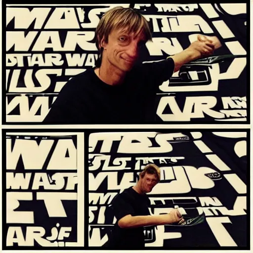 Prompt: “Tony Hawk in Star Wars”