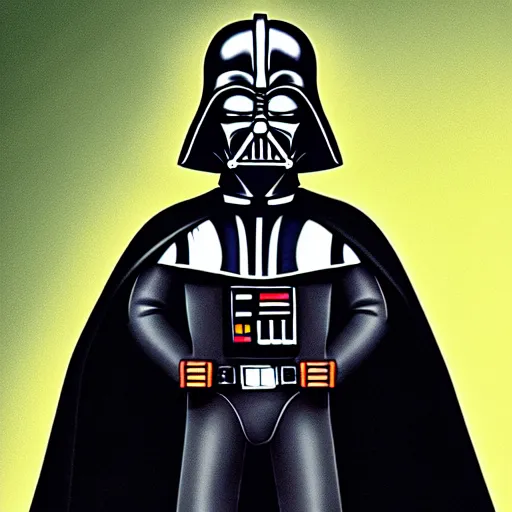 Image similar to darth vader from the simpsons ( 1 9 8 9 sitcom )