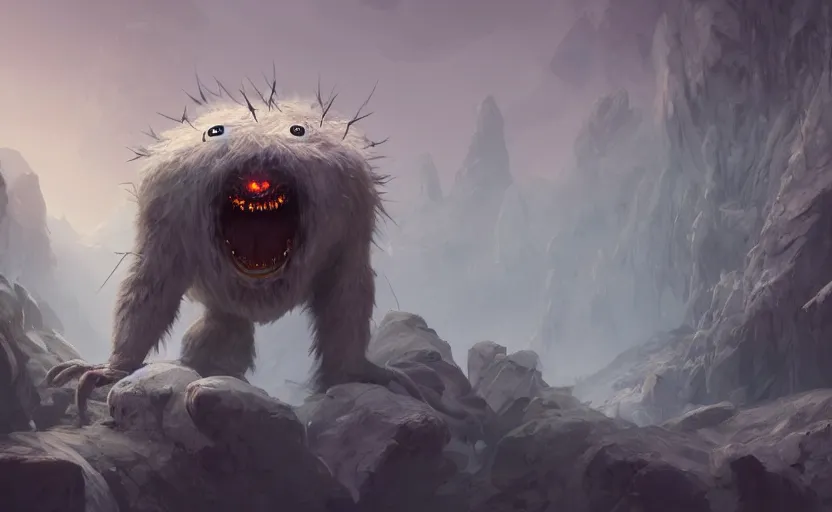 Yeti Monster With Spider Eyes And A Maw Of Sharp | Stable Diffusion ...