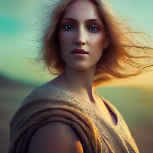 Image similar to photographic portrait of a stunningly beautiful female alchemist with spells in soft dreamy light at sunset, contemporary fashion shoot, by edward robert hughes, annie leibovitz and steve mccurry, david lazar, jimmy nelsson, breathtaking, 8 k resolution, extremely detailed, establishing shot, artistic, hyperrealistic, perfect face, octane render