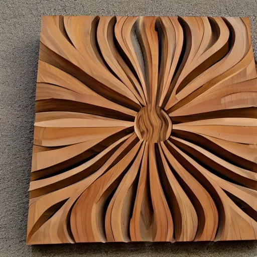 Image similar to a wood masterpiece symbolizing jiggling