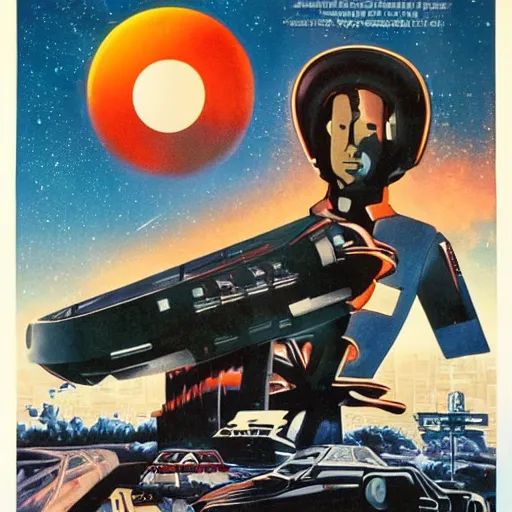 Prompt: 1980s poster for scifi film directed by Steven Spielberg