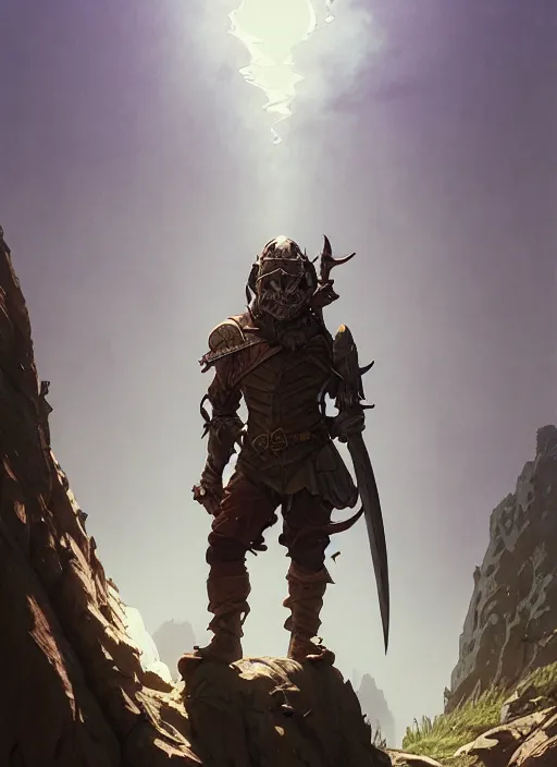 Image similar to Highly detailed portrait of Goblin slayer, in GTA V, Stephen Bliss, unreal engine, fantasy art by Greg Rutkowski, Loish, Rhads, ferdinand knab, Makoto Shinkai and Lois van baarle, ilya kuvshinov, rossdraws, Tom Bagshaw, alphonse mucha, global illumination, radiant light, detailed and intricate environment