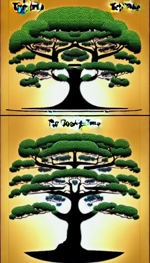 Image similar to the tree of the cosmic dynasty. pedigree