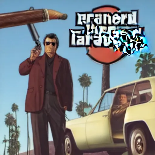 Image similar to GTAV cover art of Columbo holding a cigar