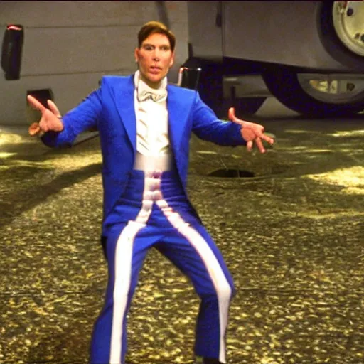 Image similar to Live Action Still of Jerma985 in Austin Powers, real life, hyperrealistic, ultra realistic, realistic, highly detailed, epic, HD quality, 8k resolution, body and headshot, film still