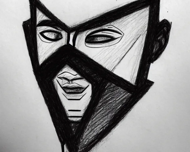 Prompt: draft drawing of a european man covering face with mask, felt - tip pen sketch, thin stroke, trending on artstation, context art, pencil sketch, high detail