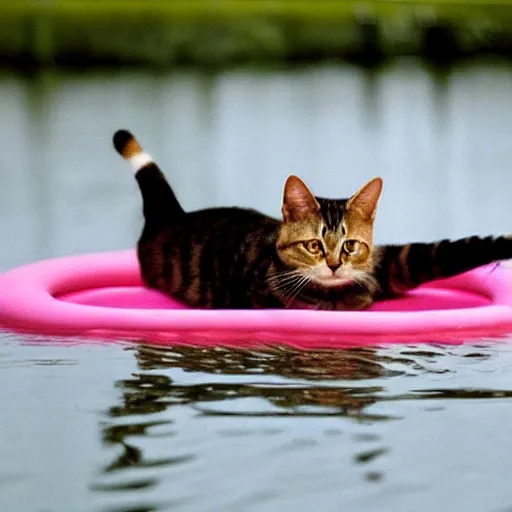 Image similar to a cat floating, very funny image