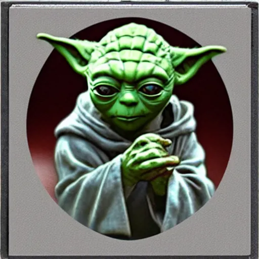 Image similar to yoda mugshot