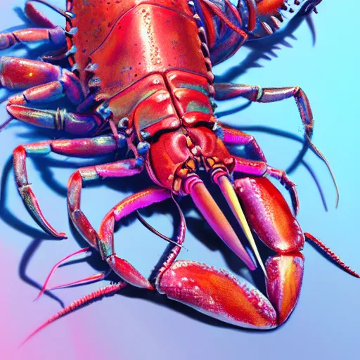 Image similar to detailed concept art illustration colorful pastel painting of a lobster telephone in full intricate details, ultra detailed, digital art, octane render, 4K, dystopian, micro details