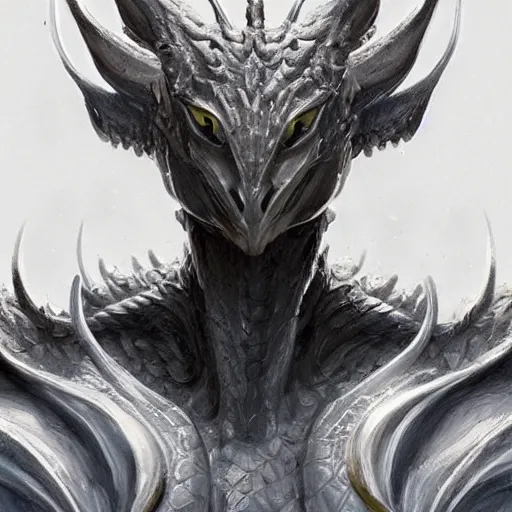 Image similar to Perfectly-centered portrait-photograph of a real life godly dragon with shining completely white eyes from heaven, lifelike, super highly detailed, professional digital painting, artstation, concept art, Unreal Engine 5, Photorealism, HD quality, 8k resolution, cinema 4d, 3D, beautiful, cinematic, art by artgerm and greg rutkowski and alphonse mucha and loish and WLOP