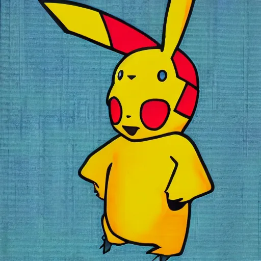 Image similar to 1990s weird dad vibes with mannequin dressed as Pikachu , 4k, abstract surrealism masterpiece