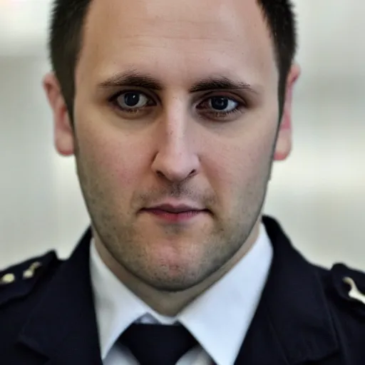 Image similar to alex walkinshaw police officer