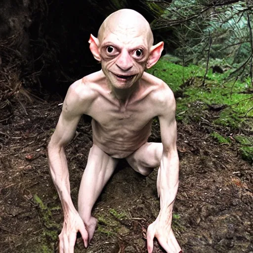 Image similar to Laurence fish burns as gollum