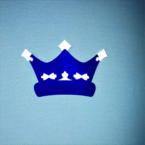 Prompt: talk show with blue crown logo , 4k , HD , photograph