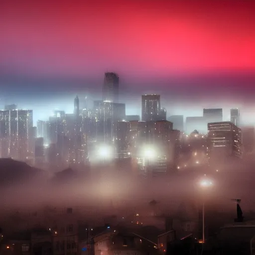 Image similar to Foggy town