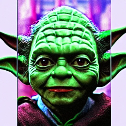 Image similar to Yoda as The Joker 8k hdr