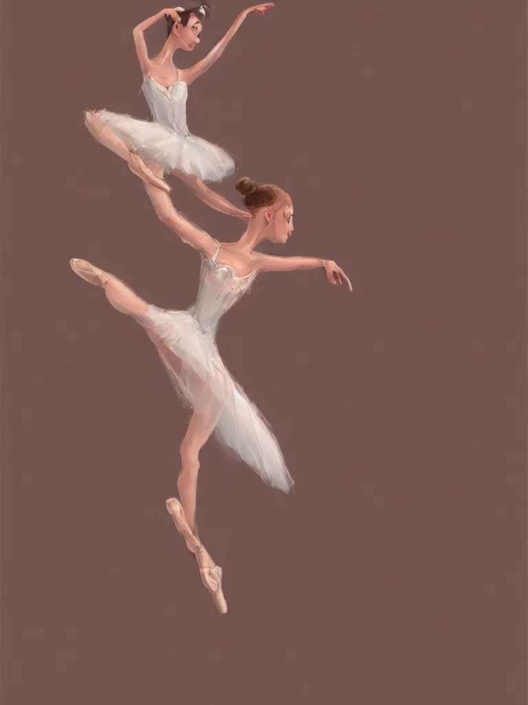 Prompt: ballerina by disney concept artists, blunt borders, rule of thirds