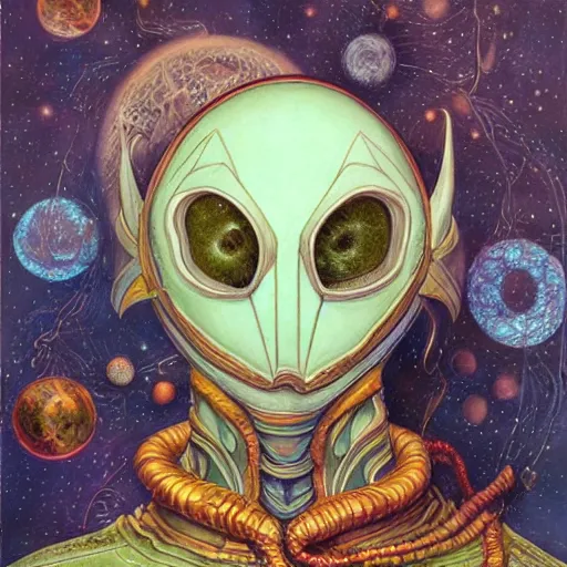 Image similar to portrait of Mysterio, artwork by Daniel Merriam,