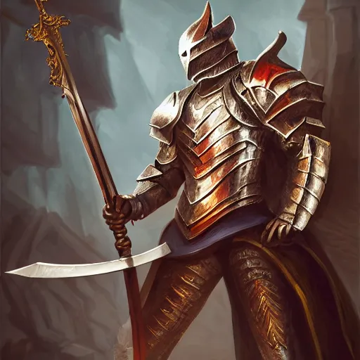 Image similar to portait of a dragon knight holding sword, digital art, digital painting, masterpiece, elegant, hyper realistic, award winning, 8 k, behance, artstation, unreal engine 5, octane render, masterpiece, sharp focus, intricate, ornate