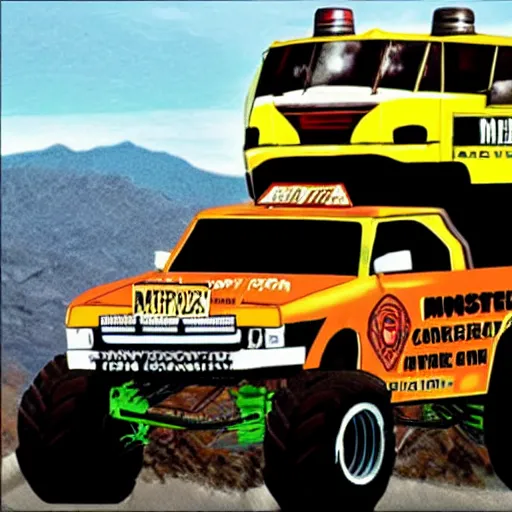 Image similar to monster truck taxi