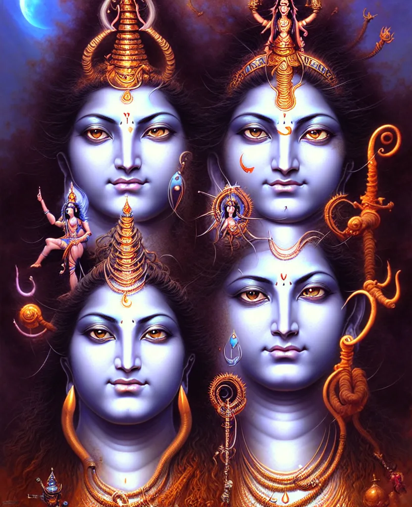 Ardhnarishwar Religious Waterproof Vinyl Sticker Poster || (24 inch X 18  inch) btcan2995-2 Fine Art Print - Religious posters in India - Buy art,  film, design, movie, music, nature and educational paintings/wallpapers at  Flipkart.com