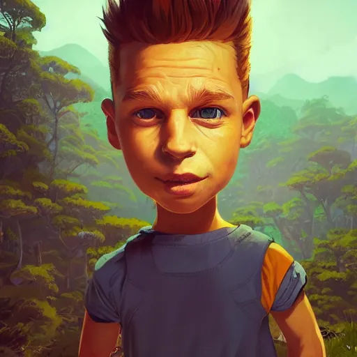 Prompt: highly detailed portrait bart simpson, in gta v, stephen bliss, unreal engine, fantasy art by greg rutkowski, loish, rhads, ferdinand knab, makoto shinkai and lois van baarle, ilya kuvshinov, rossdraws, tom bagshaw, global illumination, radiant light, detailed and intricate environment