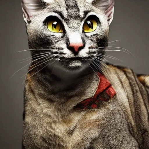 Prompt: photograph of a Khajit, high quality fashion photograph by Mario Testion