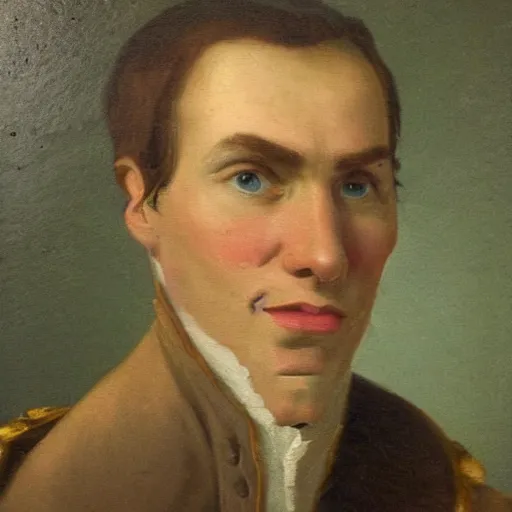 Image similar to An 18th century oil painting of Jerma985, portrait of Jerma985, grainy, realistic, very realistic, hyperrealistic, highly detailed, very detailed, extremely detailed, very neat, very epic, very cool, detailed, trending on artstation