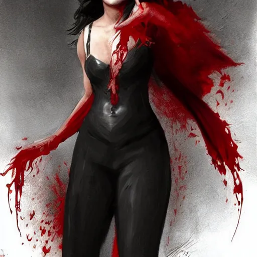 Prompt: portrait of priyanka chopra upper body in bloody business suit, blood red eyes, vampire fangs, fantasy, intricate, elegant, highly detailed, digital painting, artstation, concept art, matte, sharp focus, illustration, art by aenaluck and roberto ferri and greg rutkowski, epic fantasy, digital painting