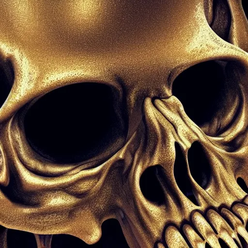 Image similar to portrait_of_a_melting_skull._intricate_abstract._intricate_artwork._by_Tooth_Wu_wlop_beeple_dan_mumford._octane_render_trending_on_artstat