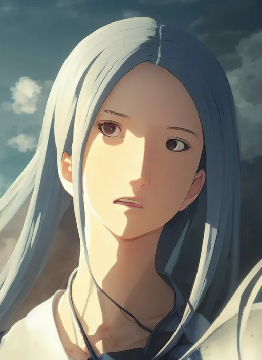 Image similar to celes chere portrait headshot, studio ghibli, sharp, rendered in unreal engine 5, anime key art by greg rutkowski, bloom, dramatic lighting