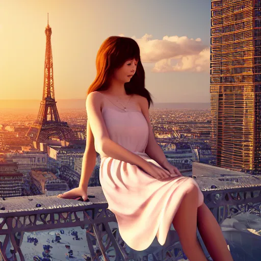 A Babe Beautiful Giantess Wearing A Sundress Sitting Stable