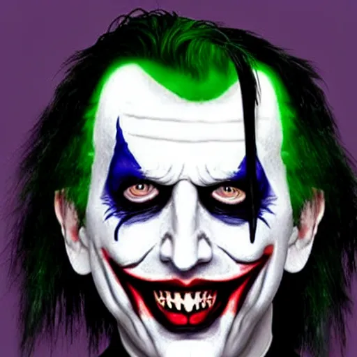 Prompt: Marilyn Manson as the Joker