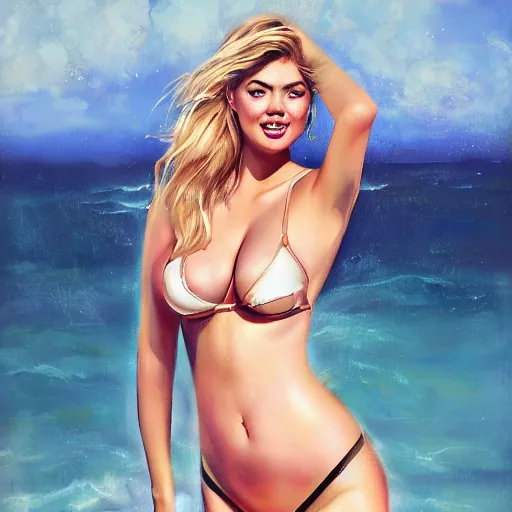 Prompt: Kate Upton by WLOP