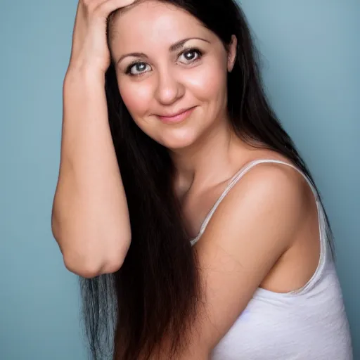 Image similar to portrait photo of attractive 3 0 years old woman