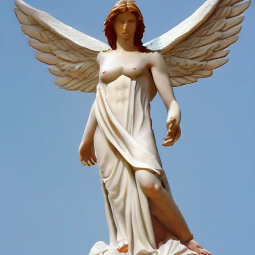 Prompt: biblically acurate angel, highly detailed, white, feathers, red, heavenly, dynamic lighting, realistic.